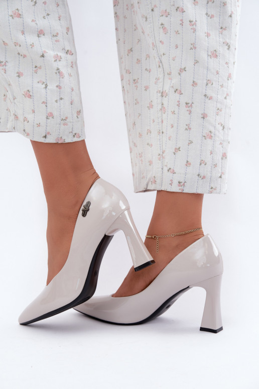 Ballerine verniciate Vinceza 62328 grigie
