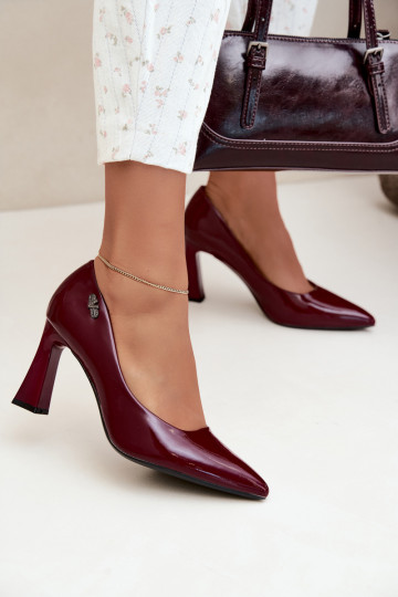 Ballerine verniciate Vinceza 62328 bordeaux 2