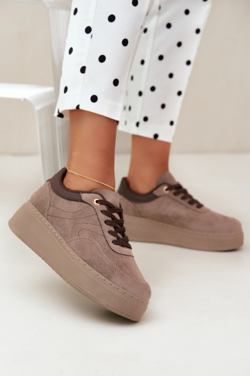 sneakers con piattaforma in sabbia Tai turivra 2