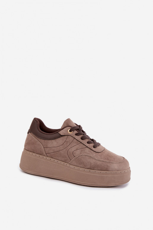 sneakers con piattaforma in sabbia Tai turivra