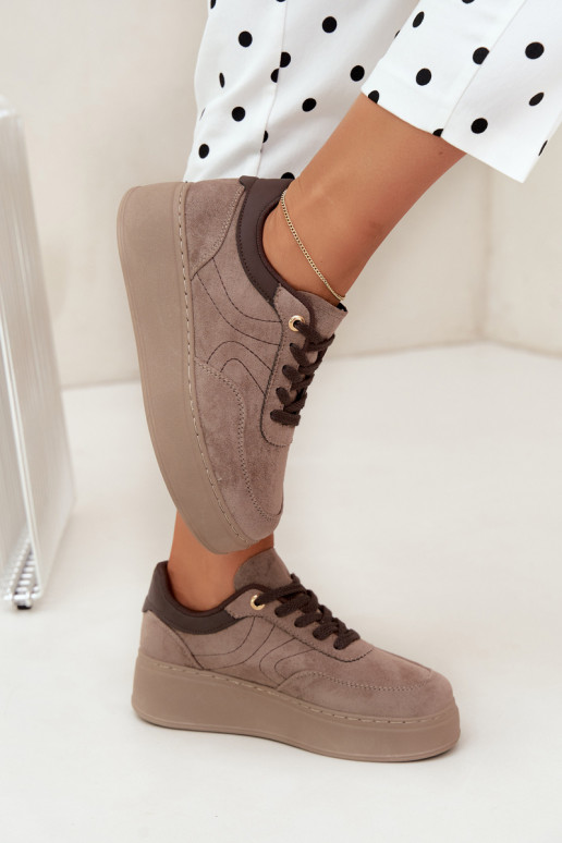 sneakers con piattaforma in sabbia Tai turivra