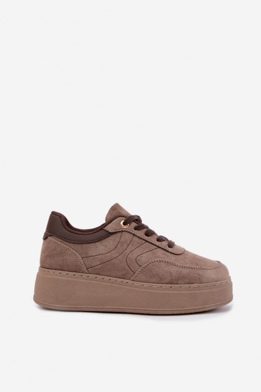 sneakers con piattaforma in sabbia Tai turivra