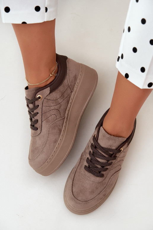 sneakers con piattaforma in sabbia Tai turivra