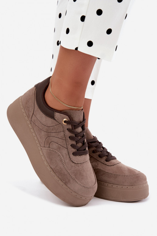 sneakers con piattaforma in sabbia Tai turivra