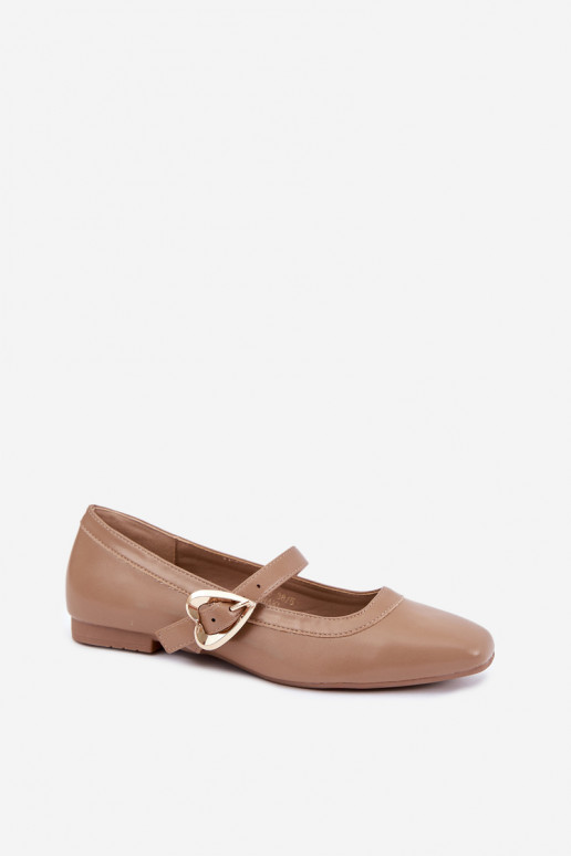 ballet flats con fibbie e cuori in sabbia Relsa