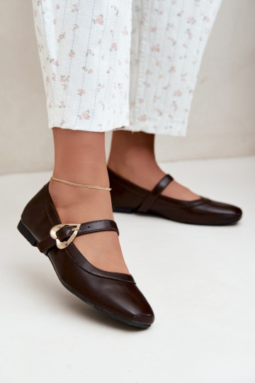 ballet flats con fibbie e cuori in cioccolato Relsa 2
