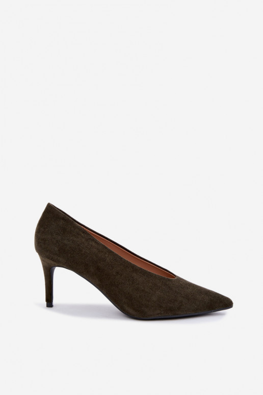scarpe in camoscio da donna in khaki Brenya