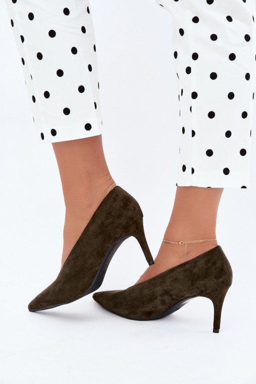 scarpe in camoscio da donna in khaki Brenya