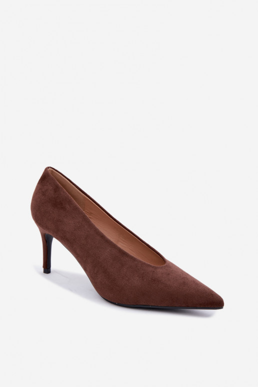 scarpe in camoscio da donna in cioccolato Brenya