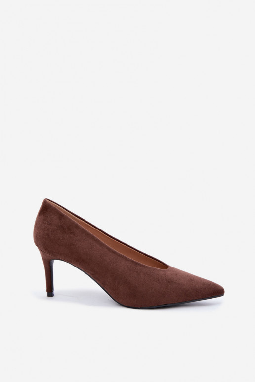 scarpe in camoscio da donna in cioccolato Brenya