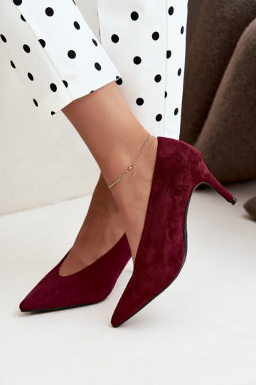 scarpe in camoscio da donna in bordeaux Brenya