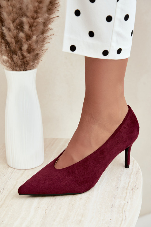 scarpe in camoscio da donna in bordeaux Brenya