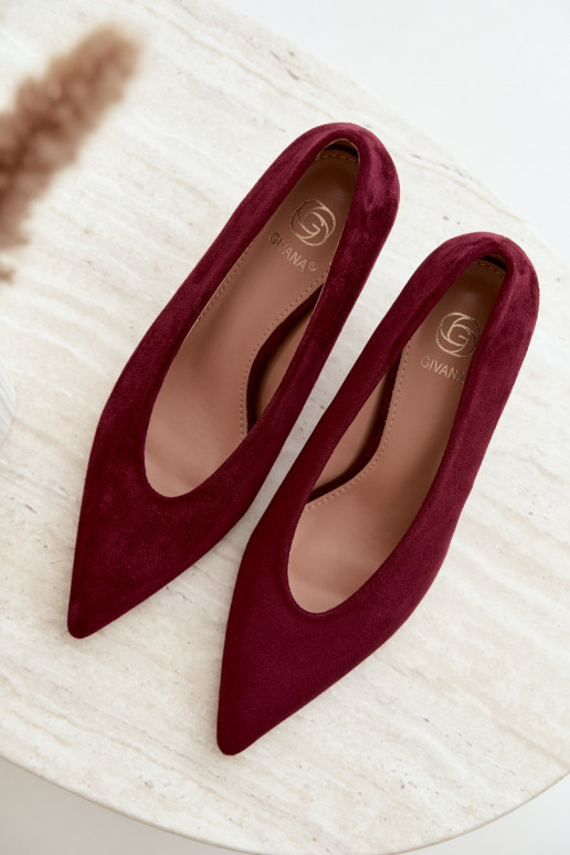 scarpe in camoscio da donna in bordeaux Brenya