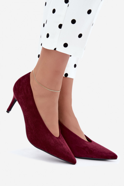 scarpe in camoscio da donna in bordeaux Brenya