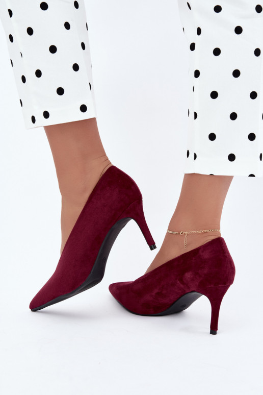 scarpe in camoscio da donna in bordeaux Brenya