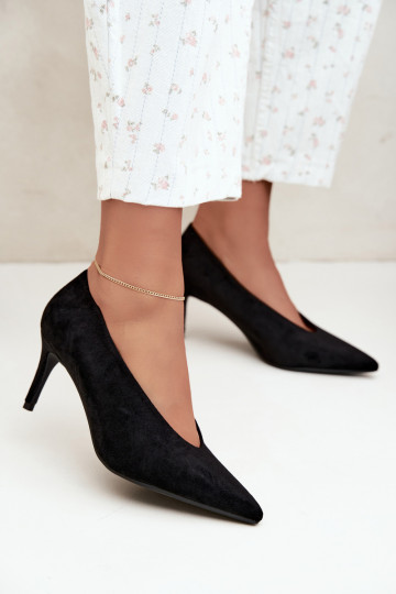scarpe in camoscio da donna in nero Brenya 2