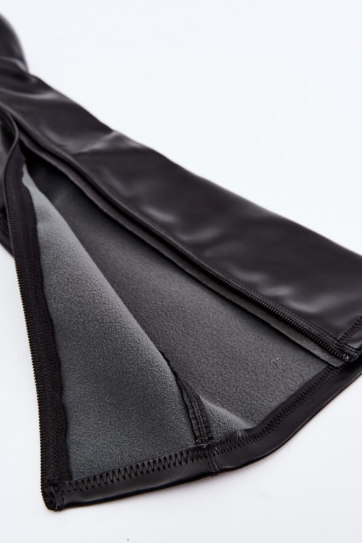 stivali alti da donna con cuciture sul gambale in colore nero Brivana