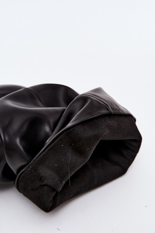 Stivaletti da donna slouchy slip-on con tacco sottile in colore nero Harissa