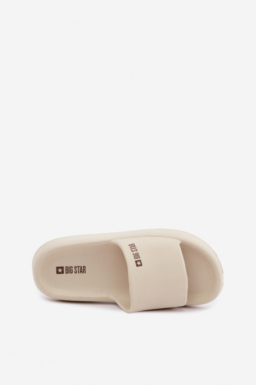 Ciabatte leggere da donna Big Star UU274087 in colore sabbia