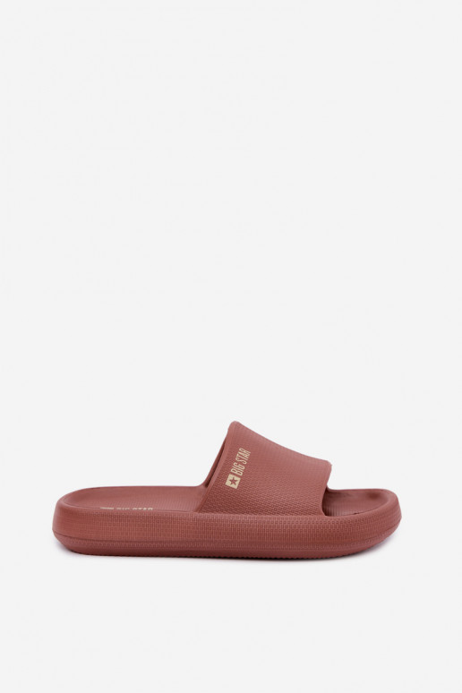 Ciabatte leggere da donna Big Star UU274088 in colore marrone