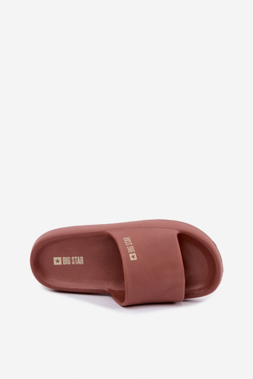 Ciabatte leggere da donna Big Star UU274088 in colore marrone