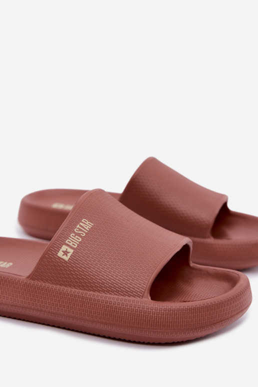 Ciabatte leggere da donna Big Star UU274088 in colore marrone