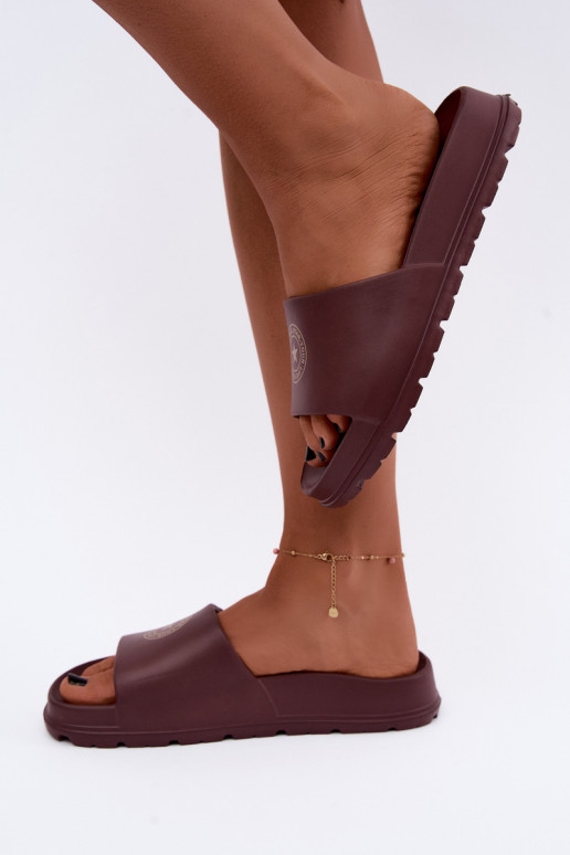 Ciabatte leggere da donna Big Star UU274075 in colore marrone