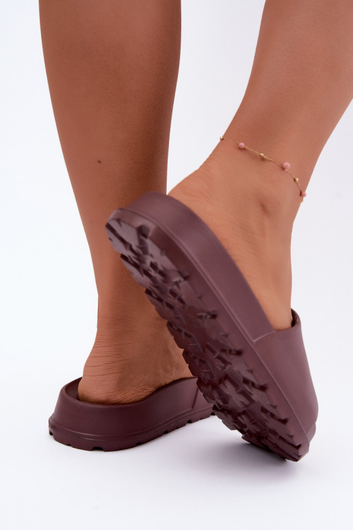 Ciabatte leggere da donna Big Star UU274075 in colore marrone