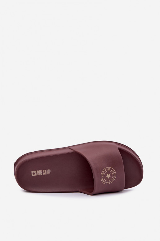 Ciabatte leggere da donna Big Star UU274075 in colore marrone