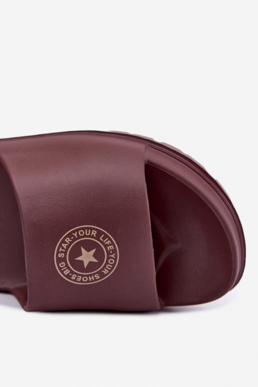 Ciabatte leggere da donna Big Star UU274075 in colore marrone