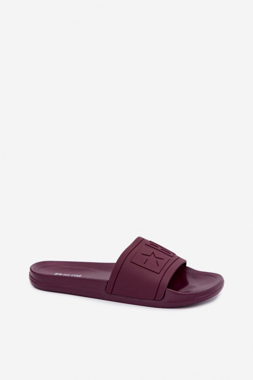 Ciabatte da donna Big Star UU274070 in colore bordeaux