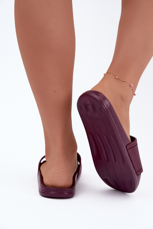 Ciabatte da donna Big Star UU274070 in colore bordeaux
