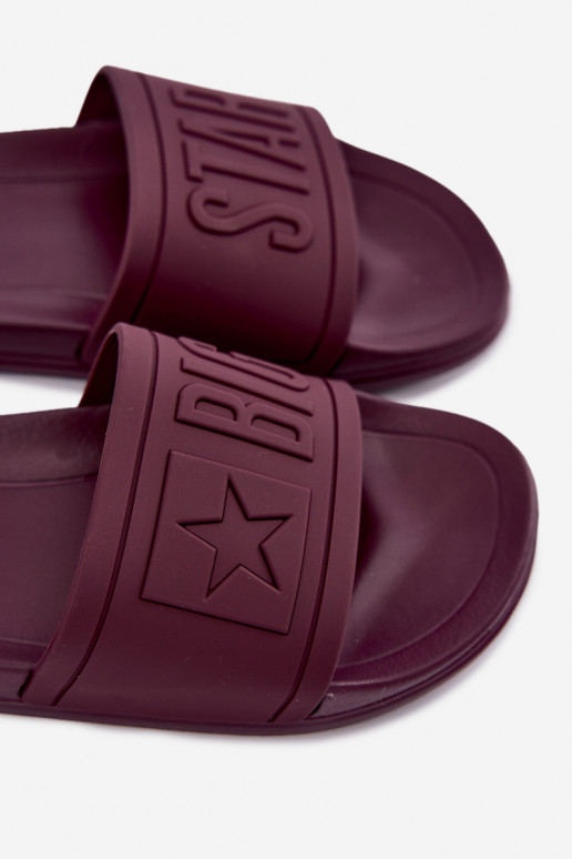 Ciabatte da donna Big Star UU274070 in colore bordeaux