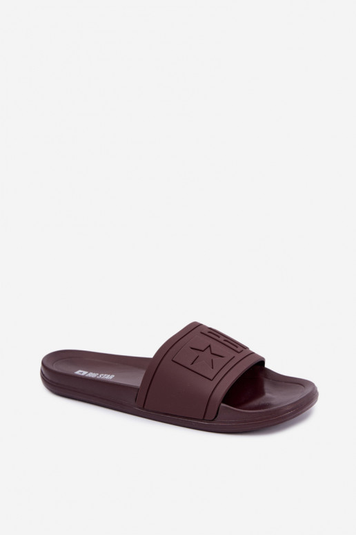 Ciabatte da donna Big Star UU274072 in colore cioccolato