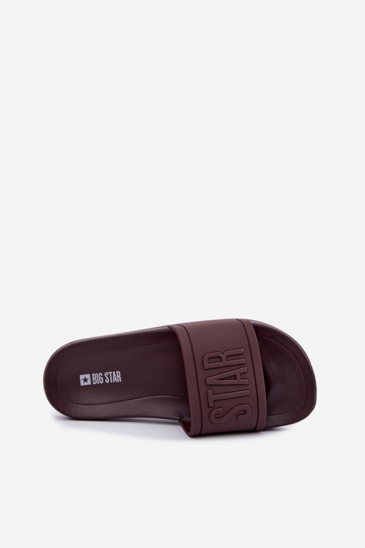 Ciabatte da donna Big Star UU274072 in colore cioccolato