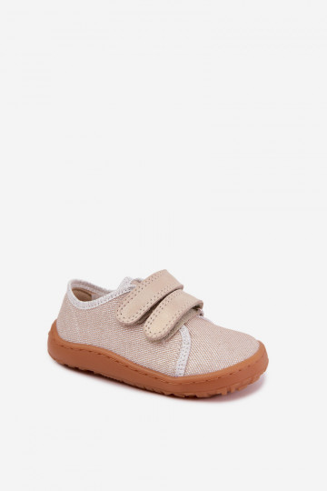 Pantofole Barefoot per bambini Froddo Canvas G1700440-1 Oro