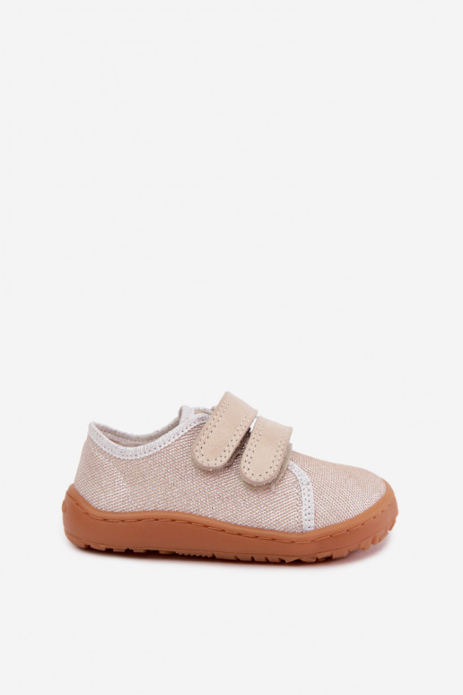 Pantofole Barefoot per bambini Froddo Canvas G1700440-1 Oro