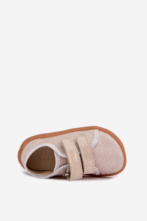 Pantofole Barefoot per bambini Froddo Canvas G1700440-1 Oro