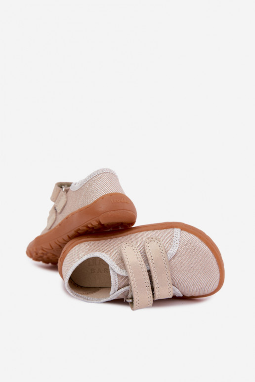Pantofole Barefoot per bambini Froddo Canvas G1700440-1 Oro