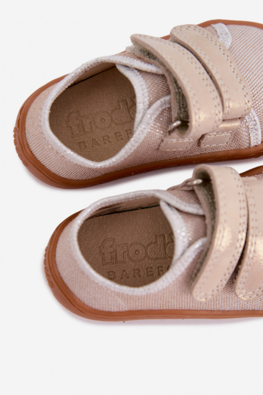 Pantofole Barefoot per bambini Froddo Canvas G1700440-1 Oro