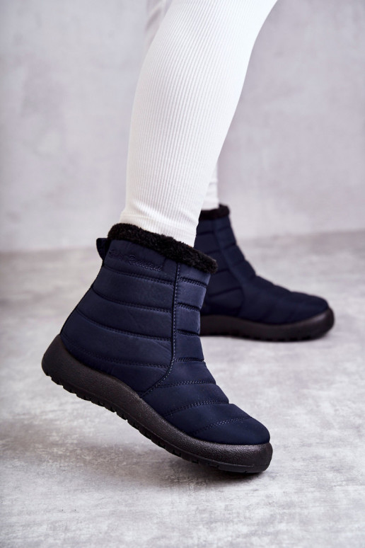 Stivali da neve caldi da donna blu scuro Mezyss