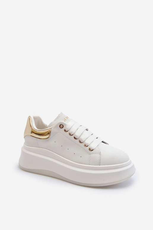 Sneakers in pelle da donna GOE NN2N4031 bianche