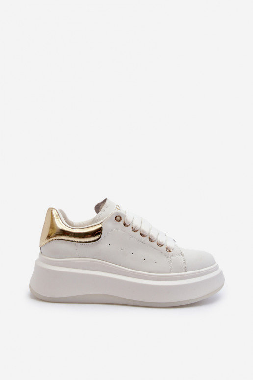 Sneakers in pelle da donna GOE NN2N4031 bianche