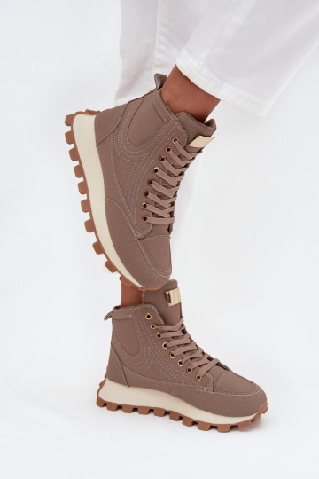 Scarpe isolate da donna su piattaforma Tai turirivira beige