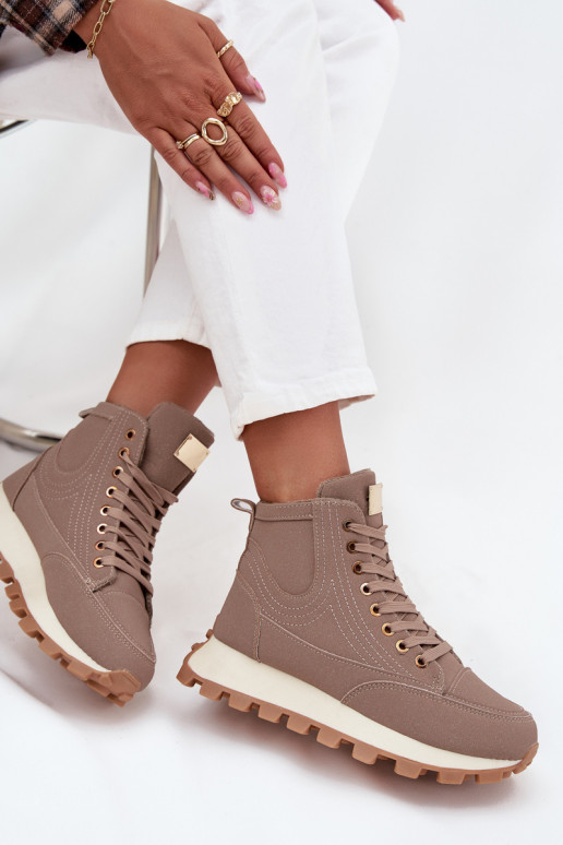 Scarpe isolate da donna su piattaforma Tai turirivira beige