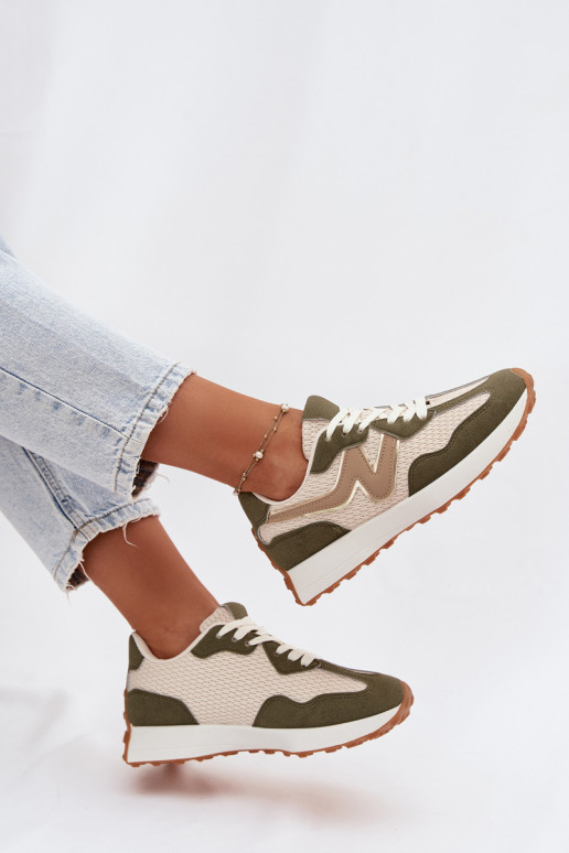 Sneakers verdi con piattaforma Janelora