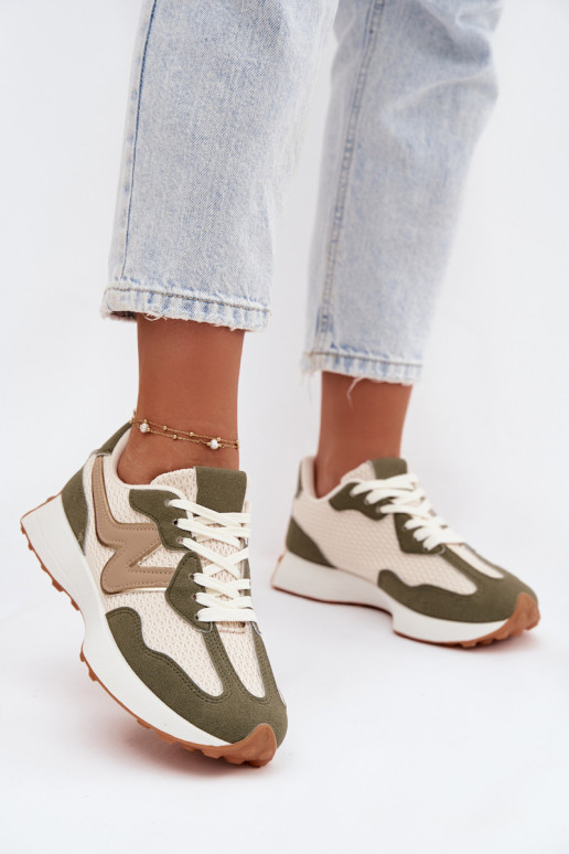 Sneakers verdi con piattaforma Janelora