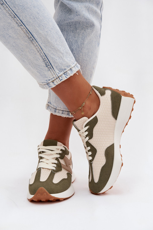 Sneakers verdi con piattaforma Janelora