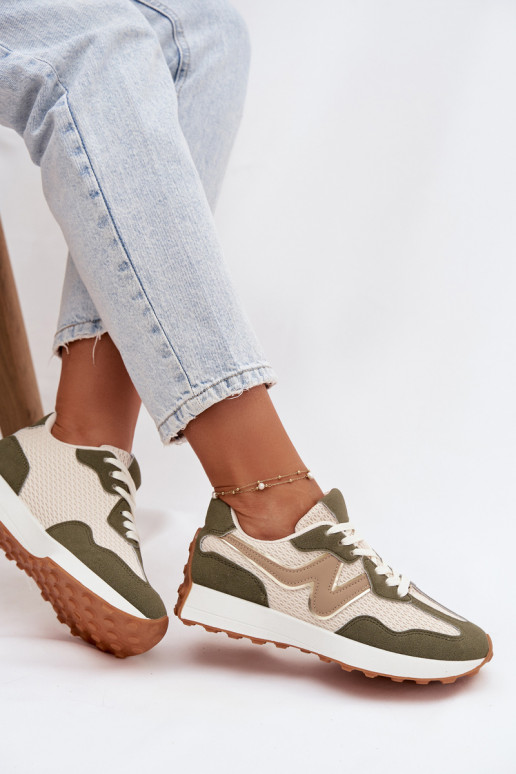Sneakers verdi con piattaforma Janelora