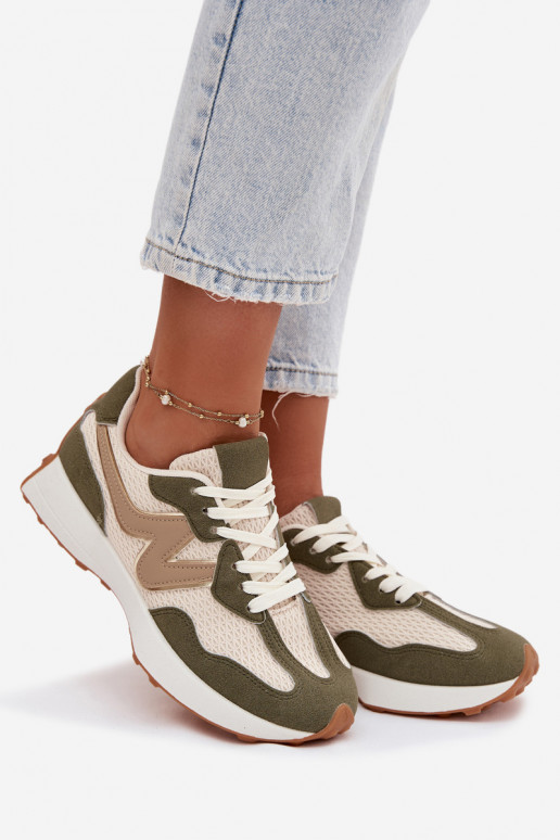 Sneakers verdi con piattaforma Janelora